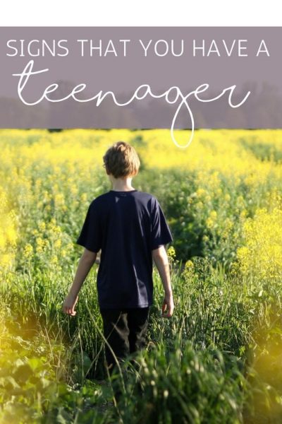 signs that you have a teenager 1