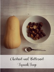 Butternut and chestnut soup