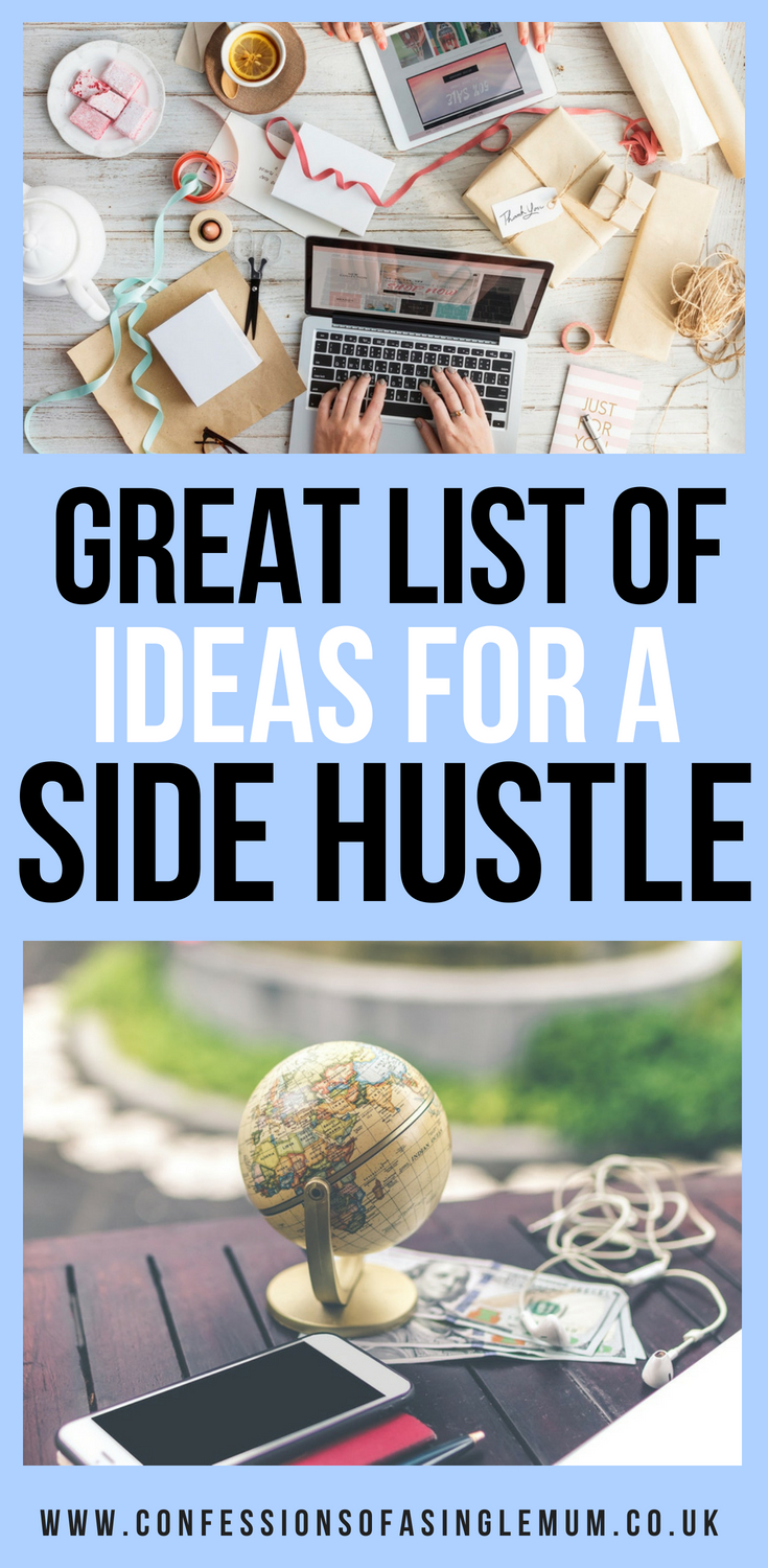 Great List of Ideas for A side hustle