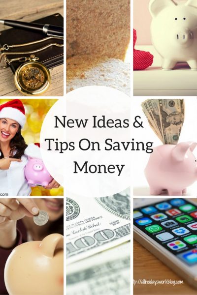 New Ideas Tips On Saving Money