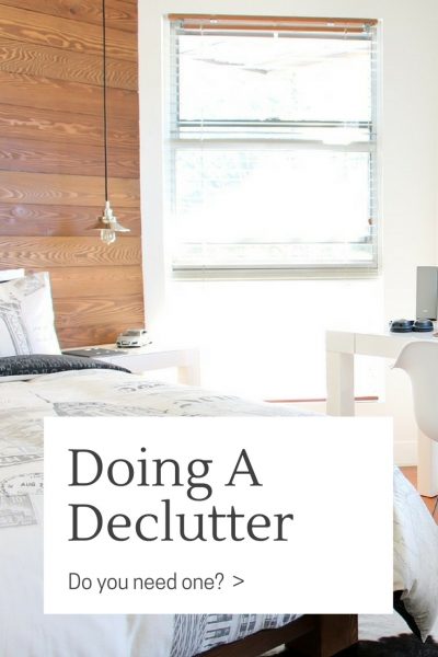 Doing A Declutter