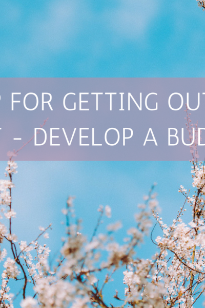 Step for Getting Out of Debt Develop a Budget