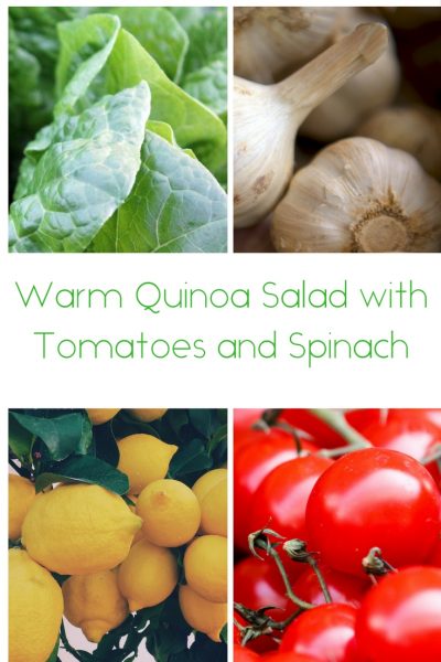 Warm Quinoa Salad with Tomatoes and Spinach