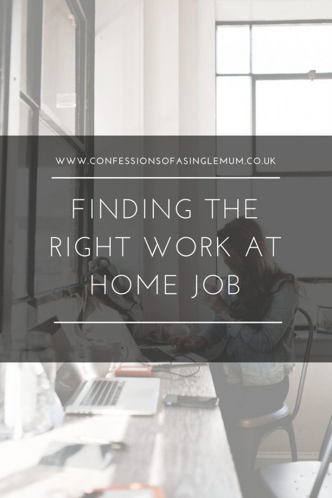 Finding the Right Work at Home Job