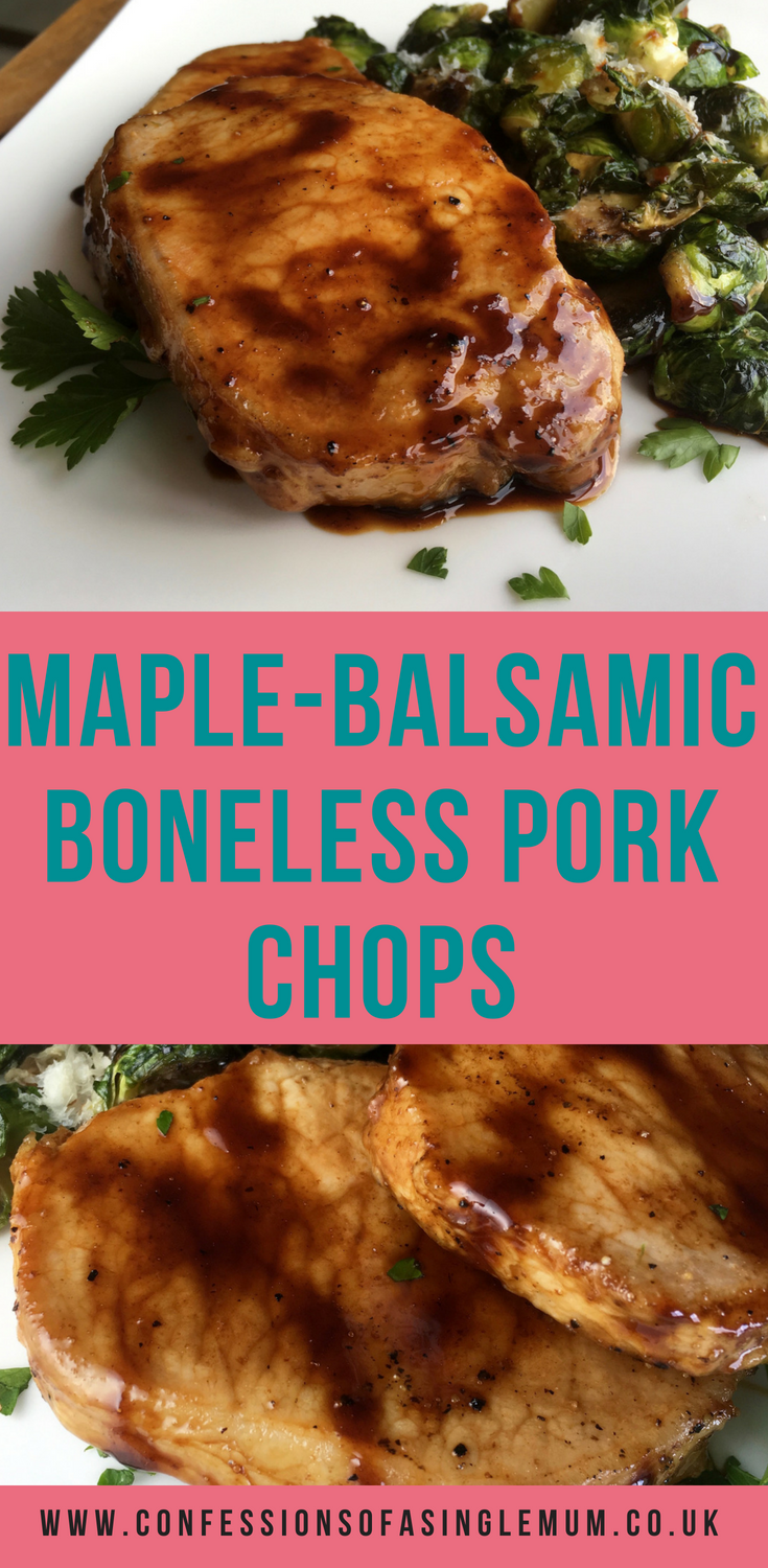 Maple Balsamic Boneless Pork Chops