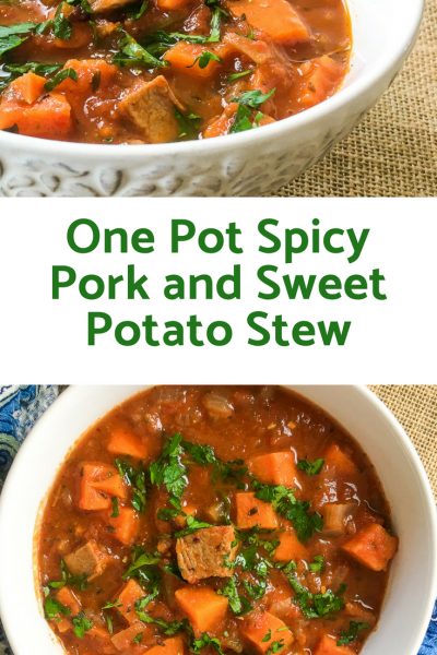 One Pot Spicy Pork and Sweet Potato Stew