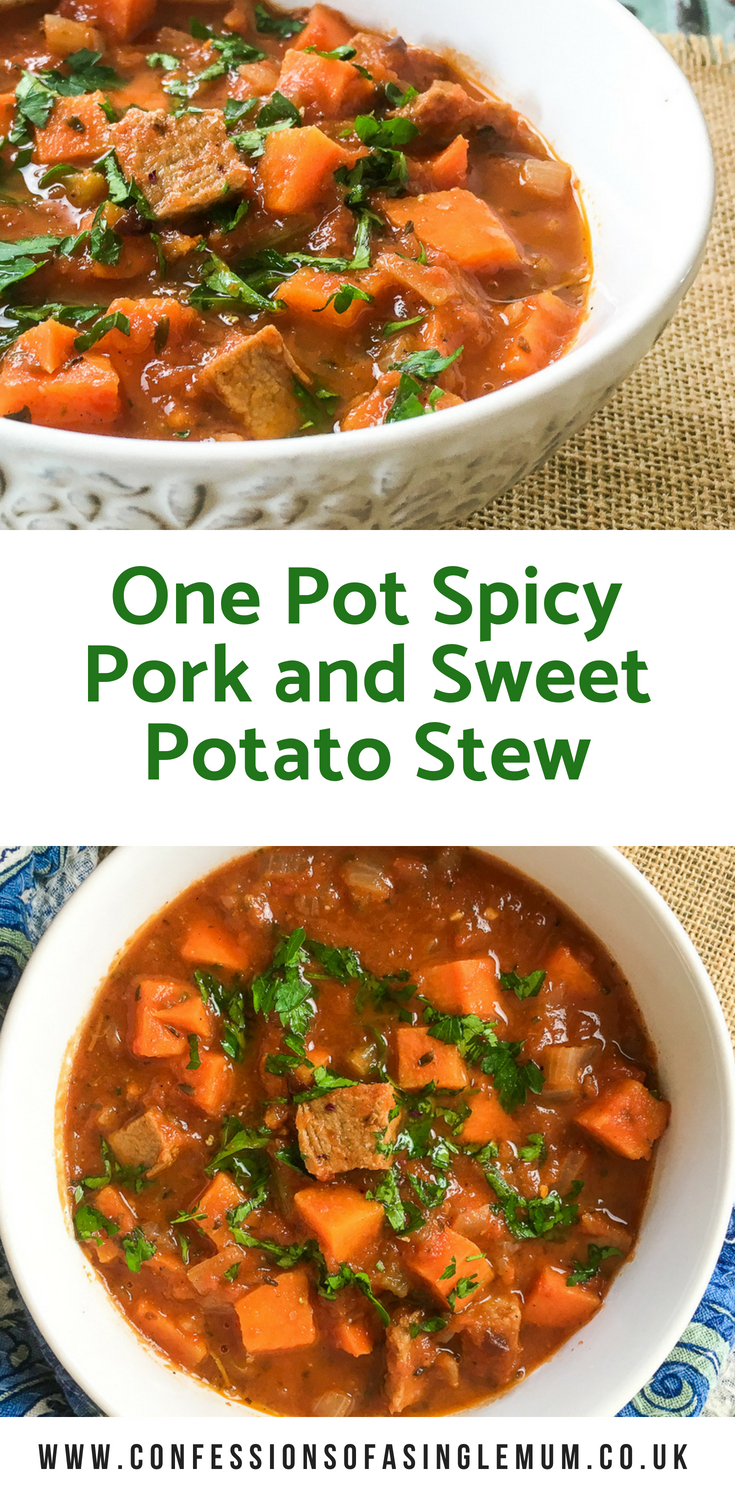 One Pot Spicy Pork and Sweet Potato Stew