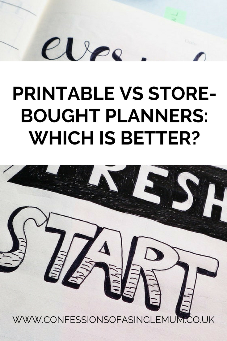 Printable VS Store Bought Planners Which is Better